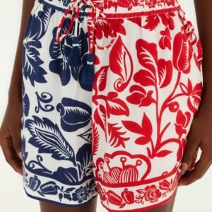 Short Estampado Noite De Pássaro