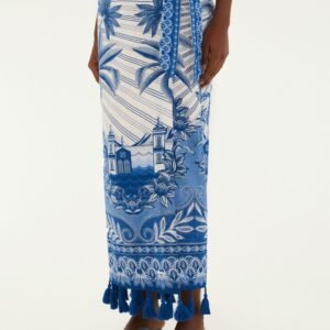 Alternative view of Saia Estampada Afeto Tropical
