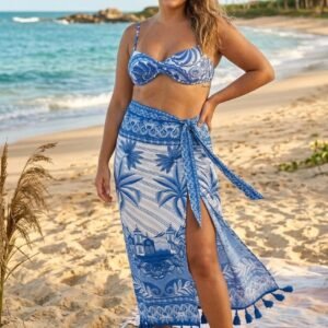 Saia Estampada Afeto Tropical