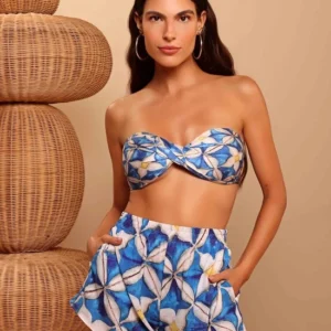 Shorts Curto Azulejo