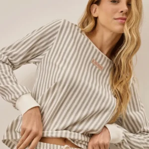 Alternative view of Pijama Feminino Manga Longa Com Calça