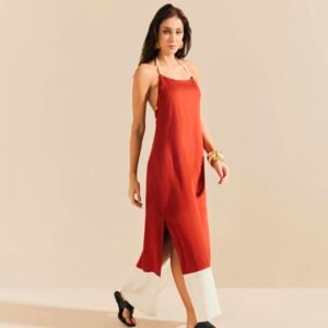 Vestido Longo Detalhe Viscose Botanique SP2012BQ